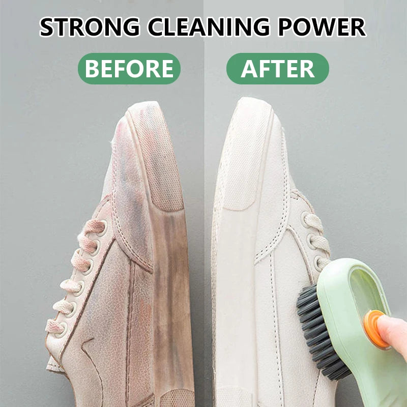 1/2Pcs Multifunctional Cleaning Brush Soft-Bristled Liquid Shoe Brush Clothes Brush Shoe Clothing Board Brush Shoe Cleaner