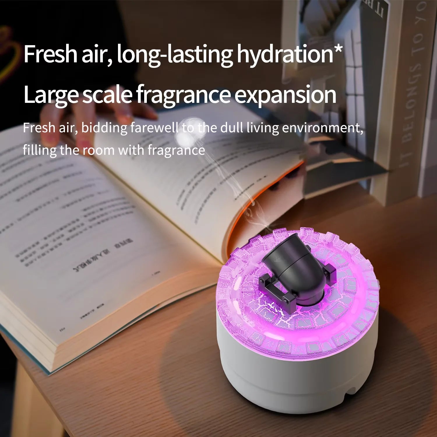 2024 New Creative Fort Aromatherapy Machine Household Lava Crack Humidifier Hotel Essential Oil Diffuser Aromatherapy Machine